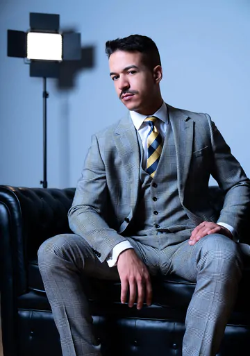 Well dressed men having sex