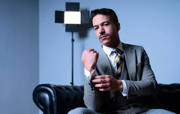 Well dressed men having sex