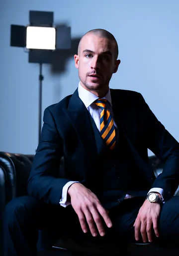 Well dressed men having sex