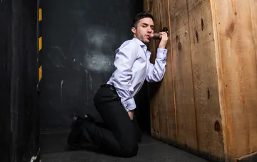 Guys fucking in a sex dungeon