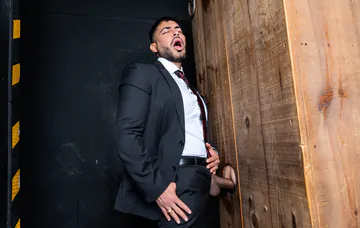 Guys fucking in a sex dungeon