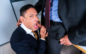Business men sucking and fucking