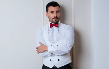 Guys in a hotel room having sex