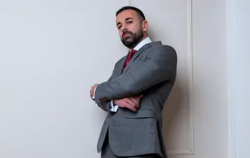 Guys in a hotel room having sex