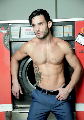 Gays fucking in the laundry