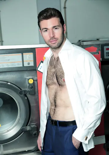 Gays fucking in the laundry