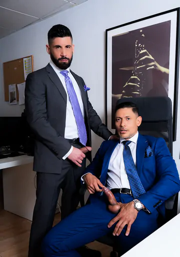 Office gays fucking each other