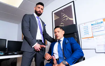 Office gays fucking each other