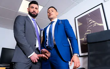Office gays fucking each other