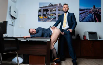 Man getting huge cock in the ass