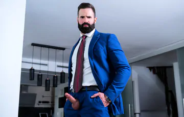 Big man gets fucked in the ass