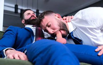 Big man gets fucked in the ass