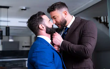 Big man gets fucked in the ass