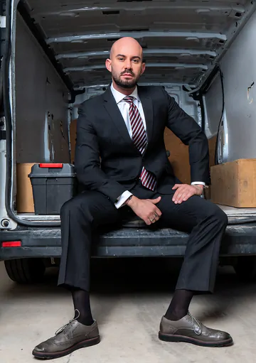 Men in a van fucking