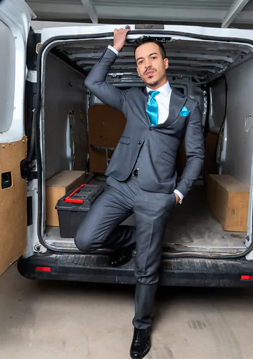 Men in a van fucking