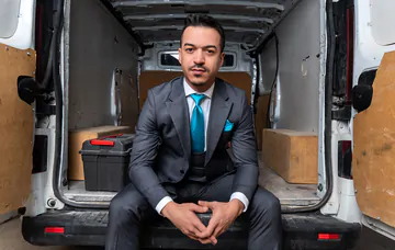 Men in a van fucking