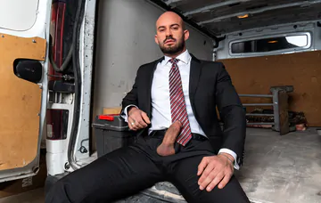 Men in a van fucking