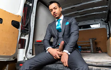 Men in a van fucking