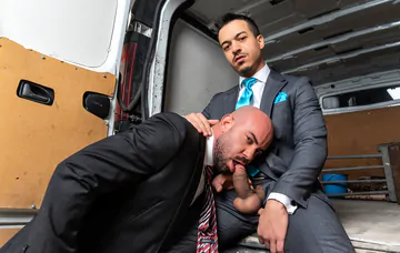 Men in a van fucking