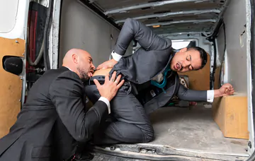 Men in a van fucking