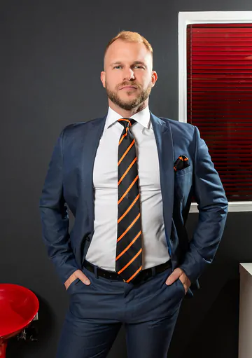 Business men fucking in the bathroom