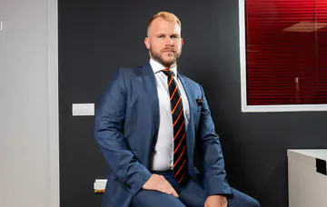 Business men fucking in the bathroom