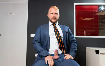 Business men fucking in the bathroom