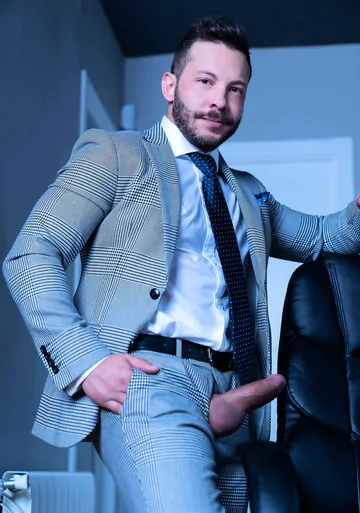 Business men fucking in the office