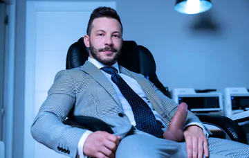 Business men fucking in the office