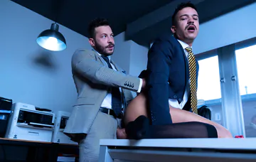 Business men fucking in the office