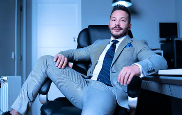 Business men fucking in the office