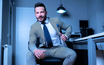 Business men fucking in the office