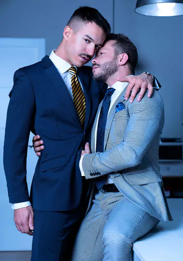 Business men fucking in the office