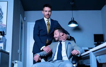 Business men fucking in the office