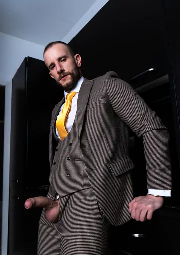 Hairy man fucking and cumming