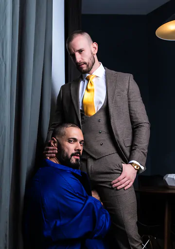 Hairy man fucking and cumming