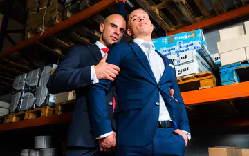 Bald man fucking Ruslan Angelo