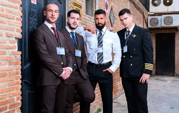 Flight crew having a foursome