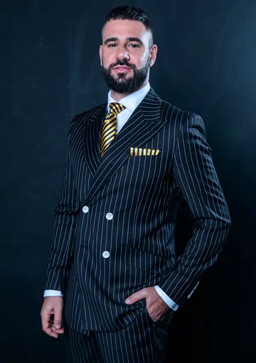 Men in suits having wild sex