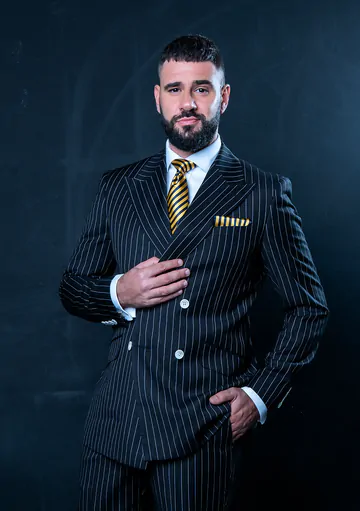 Men in suits having wild sex