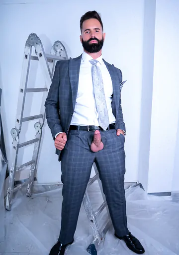 Client fucking the painter