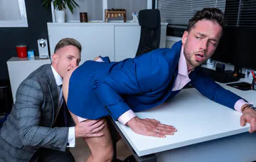 Gay men in suits fucking