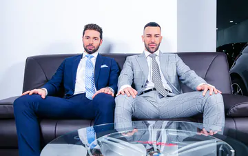 Car salesmen taking a fuck break