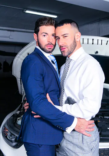 Car salesmen taking a fuck break