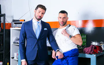 Car salesmen taking a fuck break