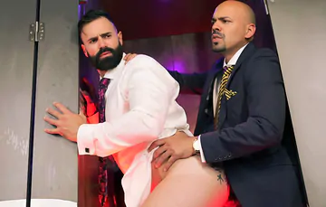 Gays fucking in the restroom