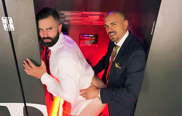 Gays fucking in the restroom