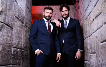 Kinky men in suits having sex