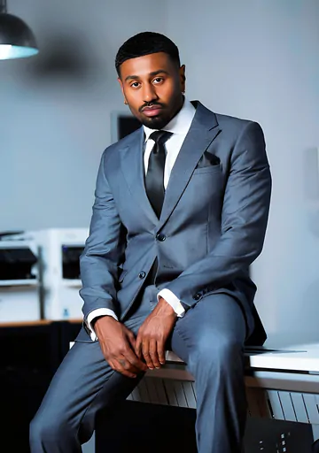 Bearded hunk getting black dick