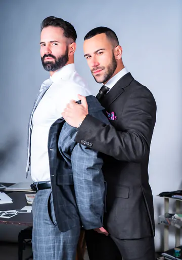 Men fucking in the office